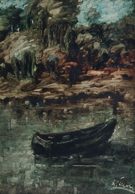 Barca vicino alla riva