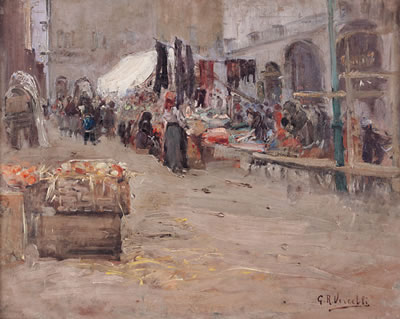Mercato a Moncalieri by Giulio Romano Vercelli - Auction record, sale price, and art valuation. Compare with similar artists and explore comparable artworks.