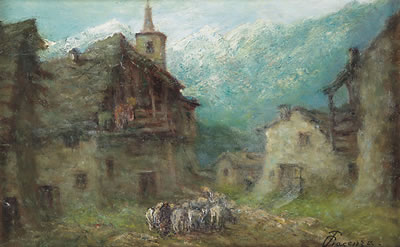 Gregge tra le baite by Pietro Piacenza - Auction record, sale price, and art valuation. Compare with similar artists and explore comparable artworks.