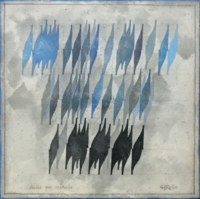 Studio per murale in azzurro by Enrico Sirello - Auction record, sale price, and art valuation. Compare with similar artists and explore comparable artworks.
