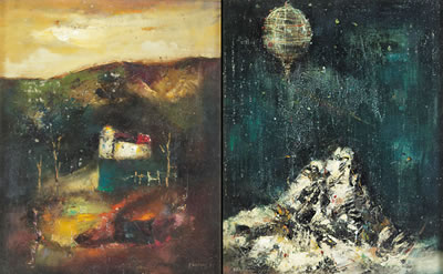 Paesaggio; Cervino notturno
