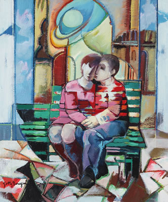 Innamorati by Getty Bisagni - Auction record, sale price, and art valuation. Compare with similar artists and explore comparable artworks.