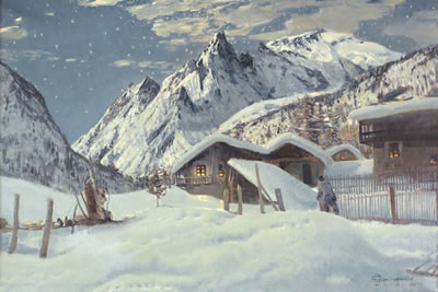 Monte Bianco presso Entreves by Ottorino Campagnari - Auction record, sale price, and art valuation. Compare with similar artists and explore comparable artworks.