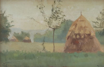 Paesaggio con covoni a Inverigo Brianza by Giovanni Pirovano - Auction record, sale price, and art valuation. Compare with similar artists and explore comparable artworks.