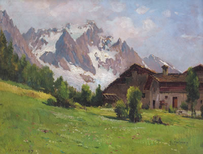 Paesaggio con baite