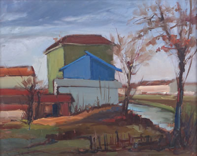 Campagna vercellese, 1965 by Venanzio Mele - Auction record, sale price, and art valuation. Compare with similar artists and explore comparable artworks.