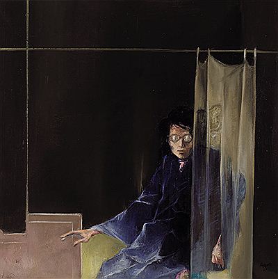 Interno con figura