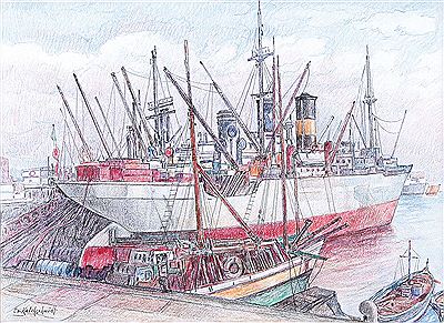 Nel porto di Genova by Emilio Kalchshmidt - Auction record, sale price, and art valuation. Compare with similar artists and explore comparable artworks.