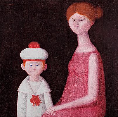 Maternità, figura con marinaretto