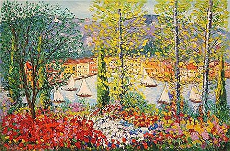 Portofino con fioritura primaverile, 1968