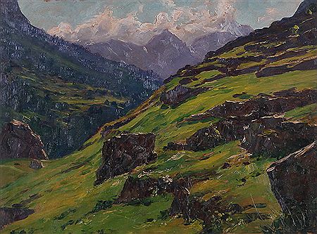 Sinfonia di sole, Balme (Valle di Lanzo) by Giovanni Rava - Auction record, sale price, and art valuation. Compare with similar artists and explore comparable artworks.