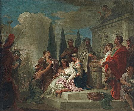 Enea e Didone by Domenico Corvi - Auction record, sale price, and art valuation. Compare with similar artists and explore comparable artworks.