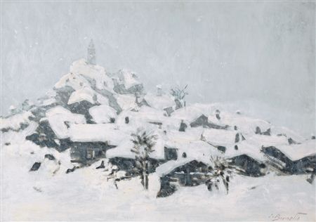 Paese sotto la neve