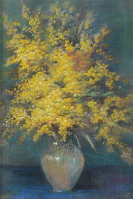 Mimose in vaso by Eugenio Gays - Auction record, sale price, and art valuation. Compare with similar artists and explore comparable artworks.