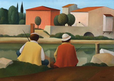 Pescatori in Arno by Roberto Masi - Auction record, sale price, and art valuation. Compare with similar artists and explore comparable artworks.