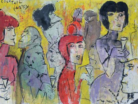 Cocktail party by Franco Rognoni - Auction record, sale price, and art valuation. Compare with similar artists and explore comparable artworks.