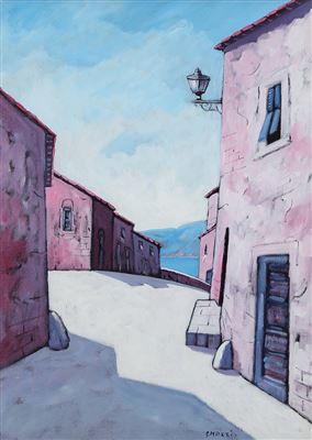 Scorcio by Piero Mazzi - Auction record, sale price, and art valuation. Compare with similar artists and explore comparable artworks.
