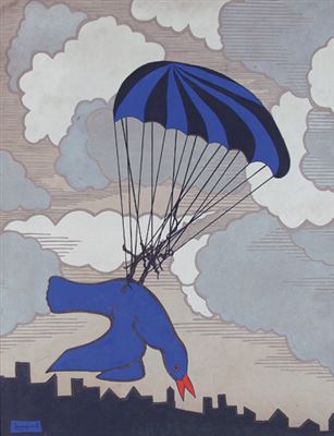 Uccello paracadutato