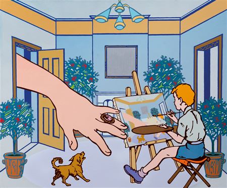 Baby painter in the room, 2004
