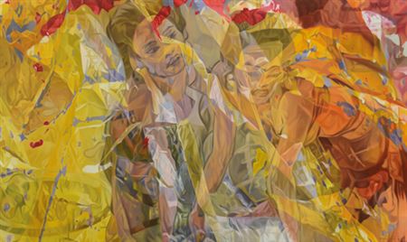 A painting of two Balinese women n° 1, 2009