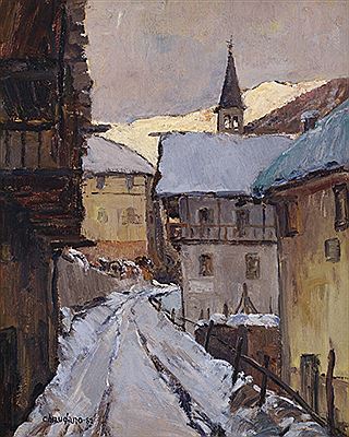 Vicolo di Ceres verso sera, 1982 by Beppe Chiaudano - Auction record, sale price, and art valuation. Compare with similar artists and explore comparable artworks.