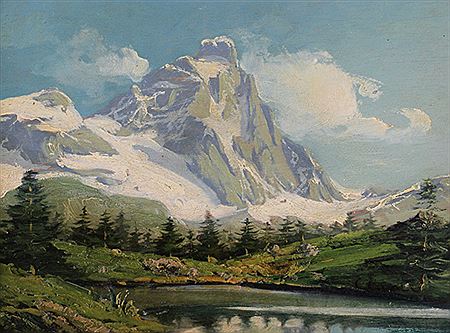 Il Cervino dal Lago Blu