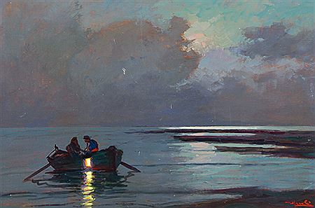 Notturno a Livorno by Piero Marchi - Auction record, sale price, and art valuation. Compare with similar artists and explore comparable artworks.