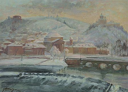 La nevicata sul lungo Po