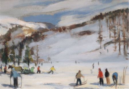 Bardonecchia by Giuliano Emprin - Auction record, sale price, and art valuation. Compare with similar artists and explore comparable artworks.