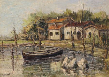 Casolari in riva al lago
