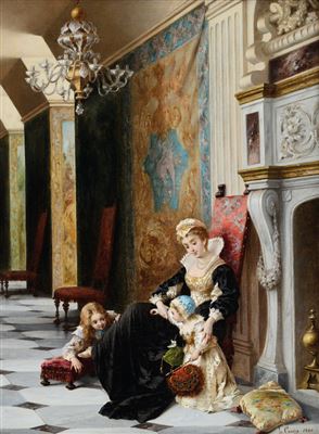 Gioco di bimbi a palazzo