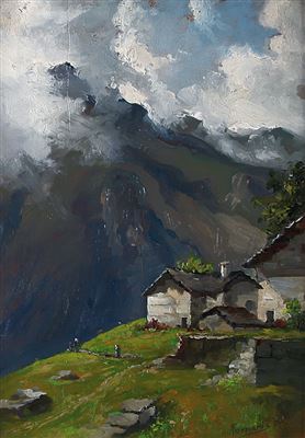 Paesaggio montano by Angelo Forneris - Auction record, sale price, and art valuation. Compare with similar artists and explore comparable artworks.