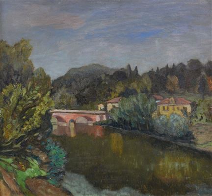 Il Po dopo San Mauro by Federico Chiara - Auction record, sale price, and art valuation. Compare with similar artists and explore comparable artworks.