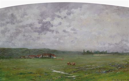 Dolce mattino (cascina e mucche) by Emilia Ferrettini Rossotti - Auction record, sale price, and art valuation. Compare with similar artists and explore comparable artworks.