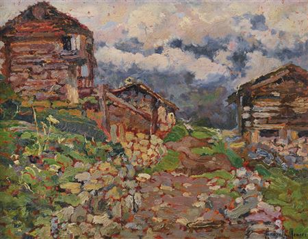 Baite in montagna by Angiola Meucci - Auction record, sale price, and art valuation. Compare with similar artists and explore comparable artworks.