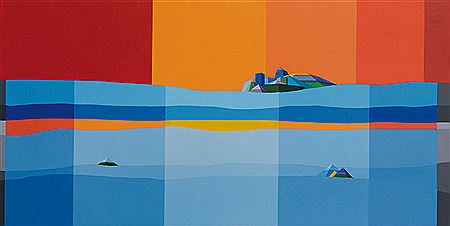 Three island in the sunset, 1997