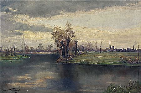 Paesaggio lacustre by Nina Delleani - Auction record, sale price, and art valuation. Compare with similar artists and explore comparable artworks.