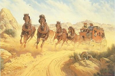 Overland Stage by Fred Lucas - Auction record, sale price, and art valuation. Compare with similar artists and explore comparable artworks.