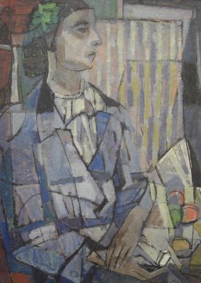 Untitled - Cubist Portrait by William J Hixson - Auction record, sale price, and art valuation. Compare with similar artists and explore comparable artworks.