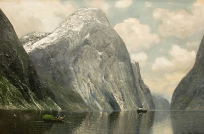 Untitled Rowing on a Fjord