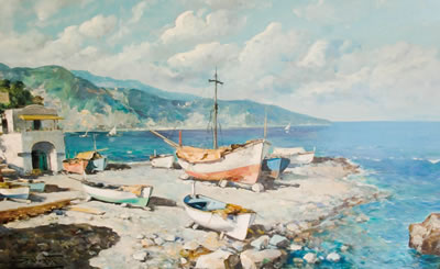 Untitled Venetian Harbor Scene