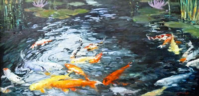 Untitled Coy Fish Pond