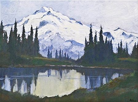 "Glacier Peak" by Ross Gill - Auction record, sale price, and art valuation. Compare with similar artists and explore comparable artworks.