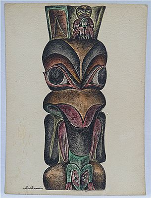 9-Part Totem Drawing