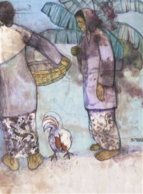 Untitled Figures with Chickens by Chuah Siew Teng - Auction record, sale price, and art valuation. Compare with similar artists and explore comparable artworks.