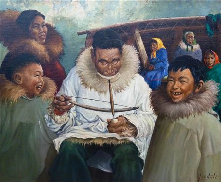 Untitled Eskimo Schrimshawing