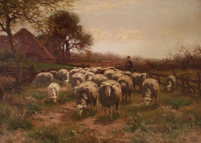 A Dutch Sheep Farm by Johannes Karel Leurs - Auction record, sale price, and art valuation. Compare with similar artists and explore comparable artworks.