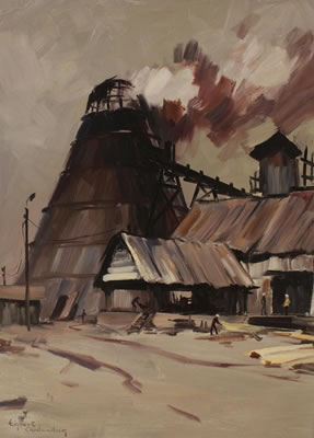 Burner at mitchell island by Egbert Oudendag - Auction record, sale price, and art valuation. Compare with similar artists and explore comparable artworks.