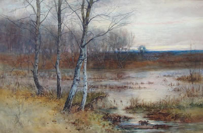 WATERMARGIN AT DAWN by George Hiscox - Auction record, sale price, and art valuation. Compare with similar artists and explore comparable artworks.