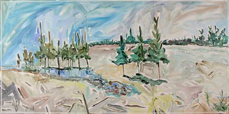 Sample artwork by Leslie Donald Poole (Born 1942), known for painting - View similar artists and auction records